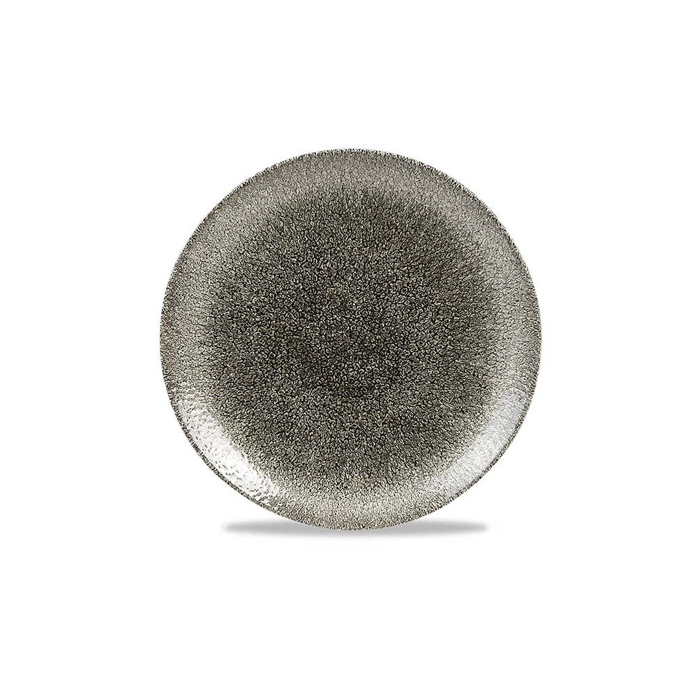 Churchill UK Raku Quartz Black Evolve Coupe Plate 288 Mm Box 12