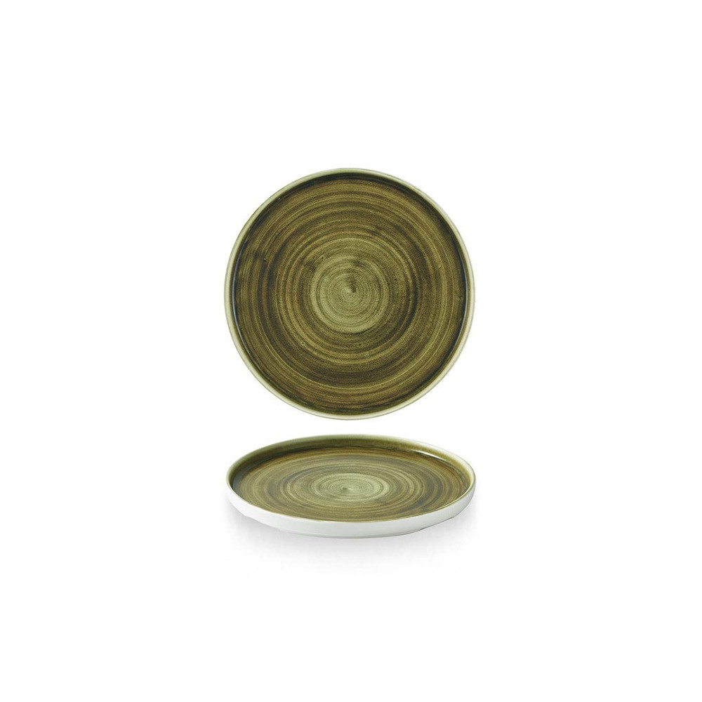 Churchill UK Stonecast Plume Green Walled Plate