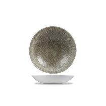 Churchill UK Raku Quartz Black Evolve Coupe Bowl 18.2 Cm
