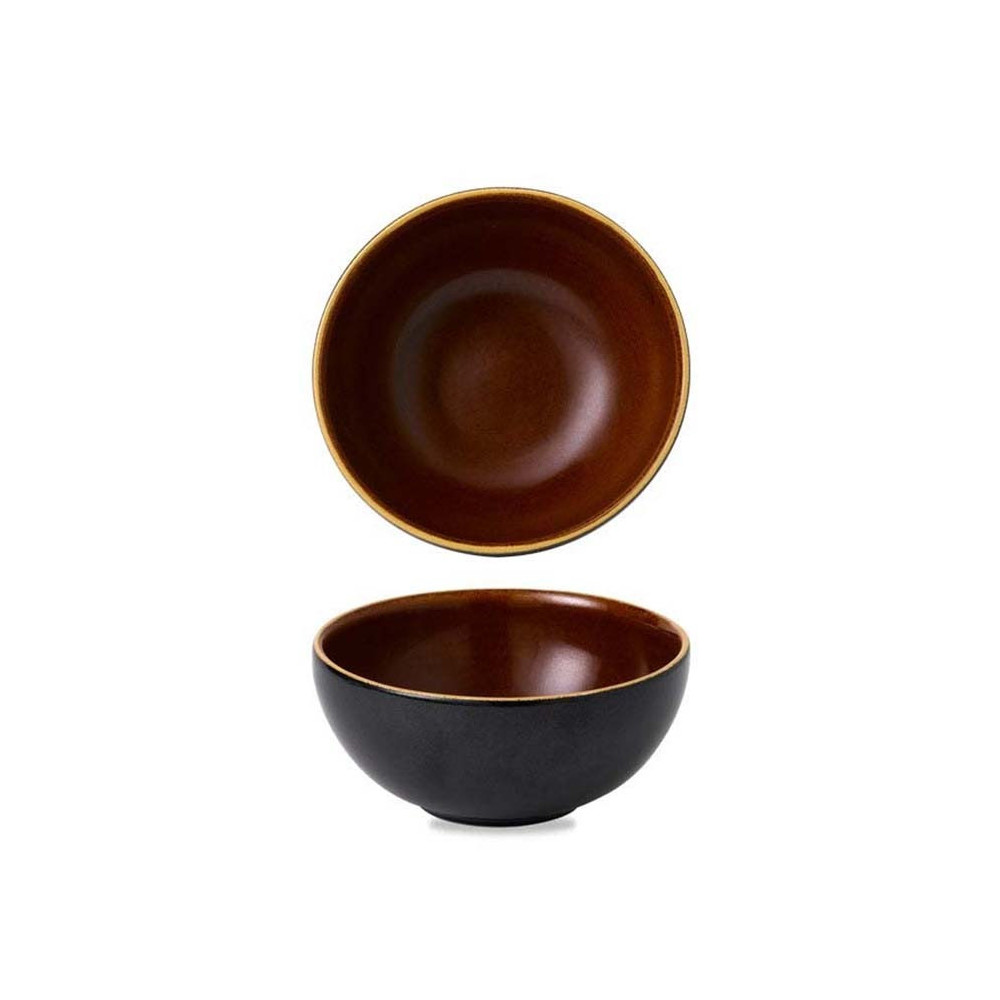 Churchill UK Tokyo Blue/Brown Deep Bowl, Dia 15.5 Cm