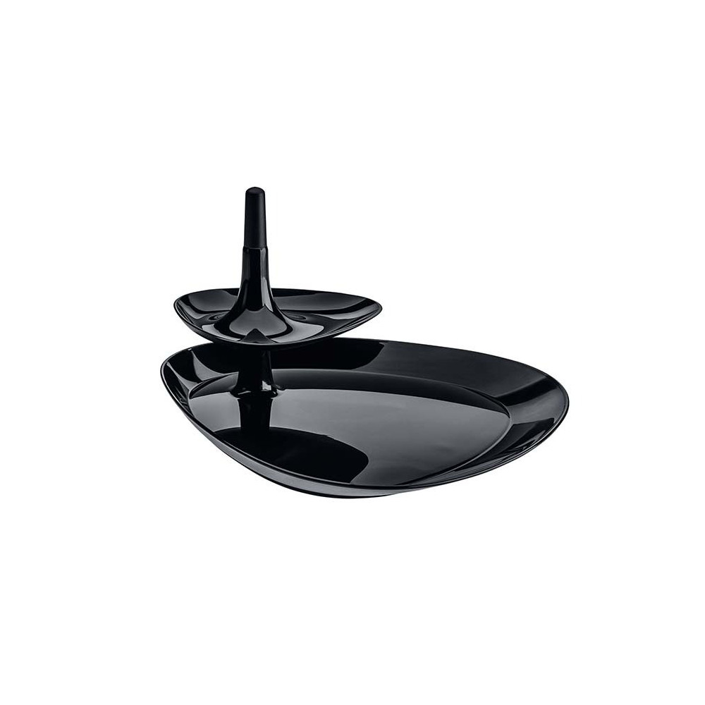 Koziol Germany Appetizer Serving Stand Black Melamine