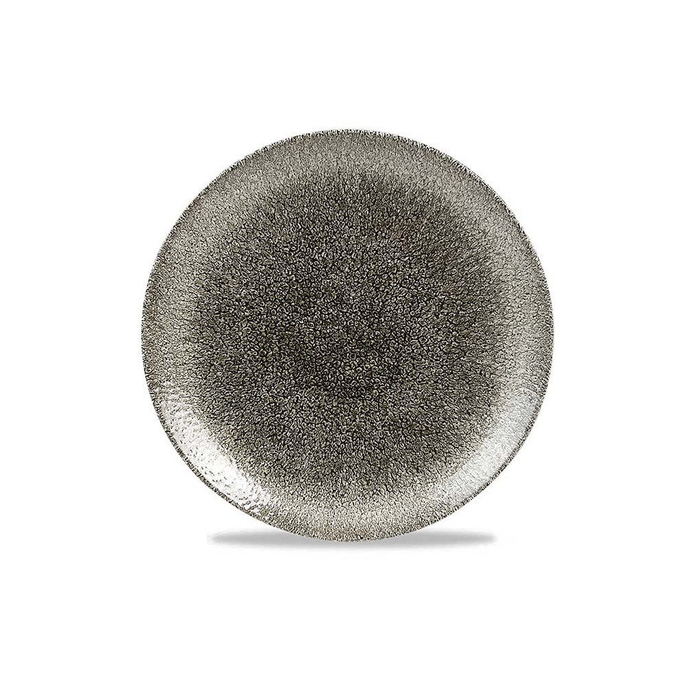 Churchill UK Raku Quartz Black Evolve Coupe Plate 26 Cm Box 12