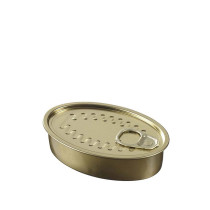 Solia France Oval Cocktail Tin Can + Lid-114 x 74 x 30-Case Pack-240