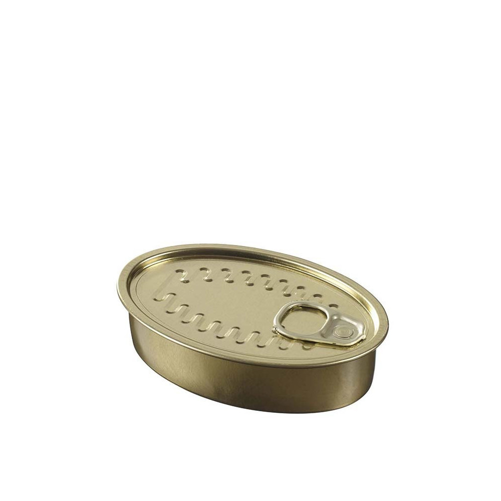 Solia France Oval Cocktail Tin Can + Lid-114 x 74 x 30-Case Pack-240