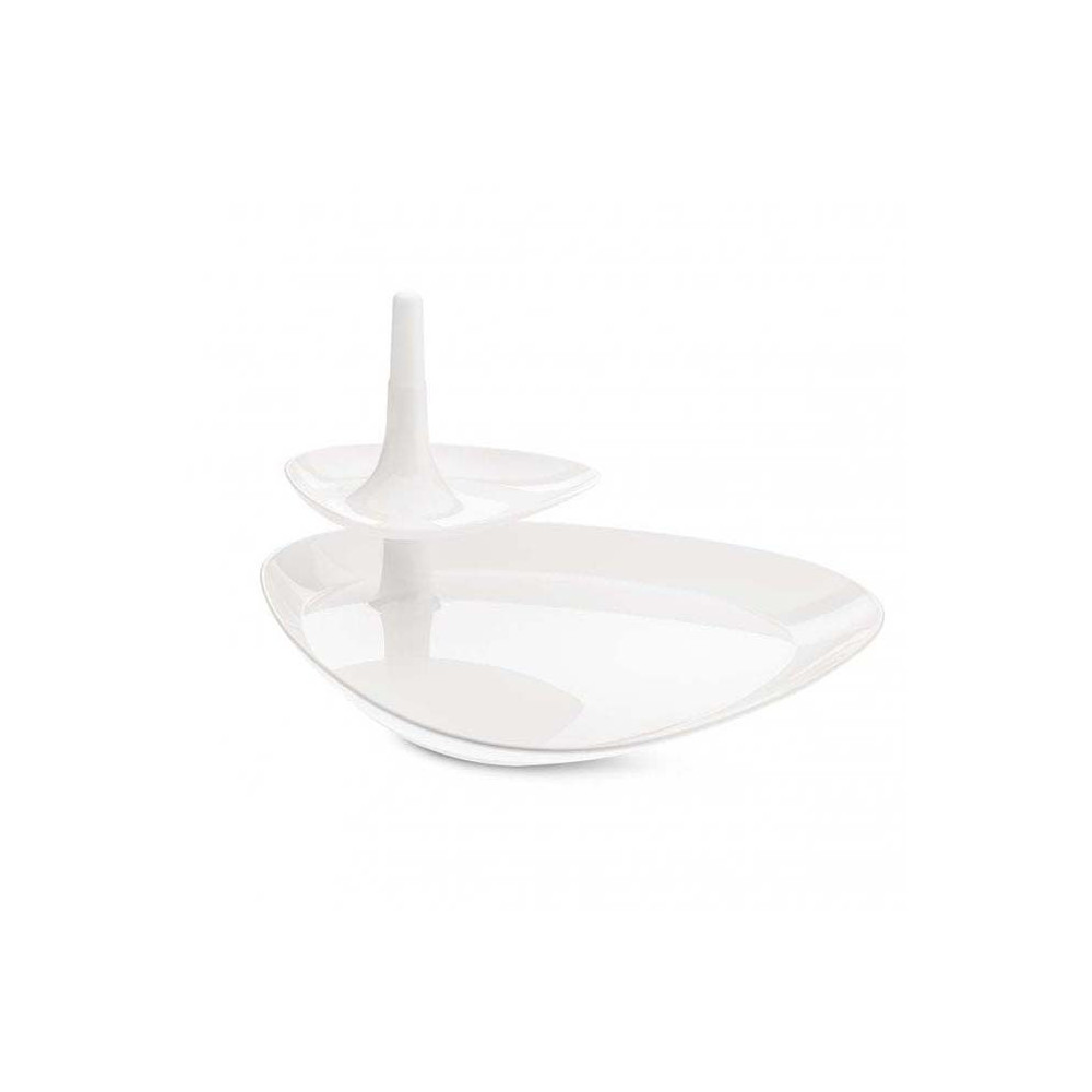 Koziol Germany Appetizer Serving Stand White Melamine