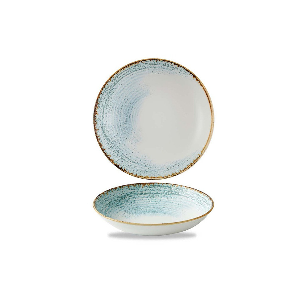 Churchill UK Homespun Accents Aquamarine Evolve Coupe Bowl 9.75 Inch