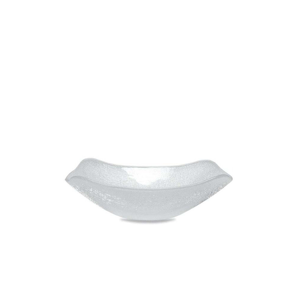 Fortessa USA Glass Kerala Coupe Square Deep Bowl, 30Cm