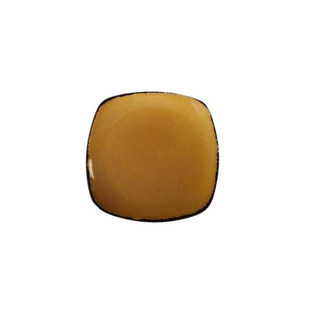 Fortessa USA Disctc Spice Saffron Serena Square Coupe Plate 6