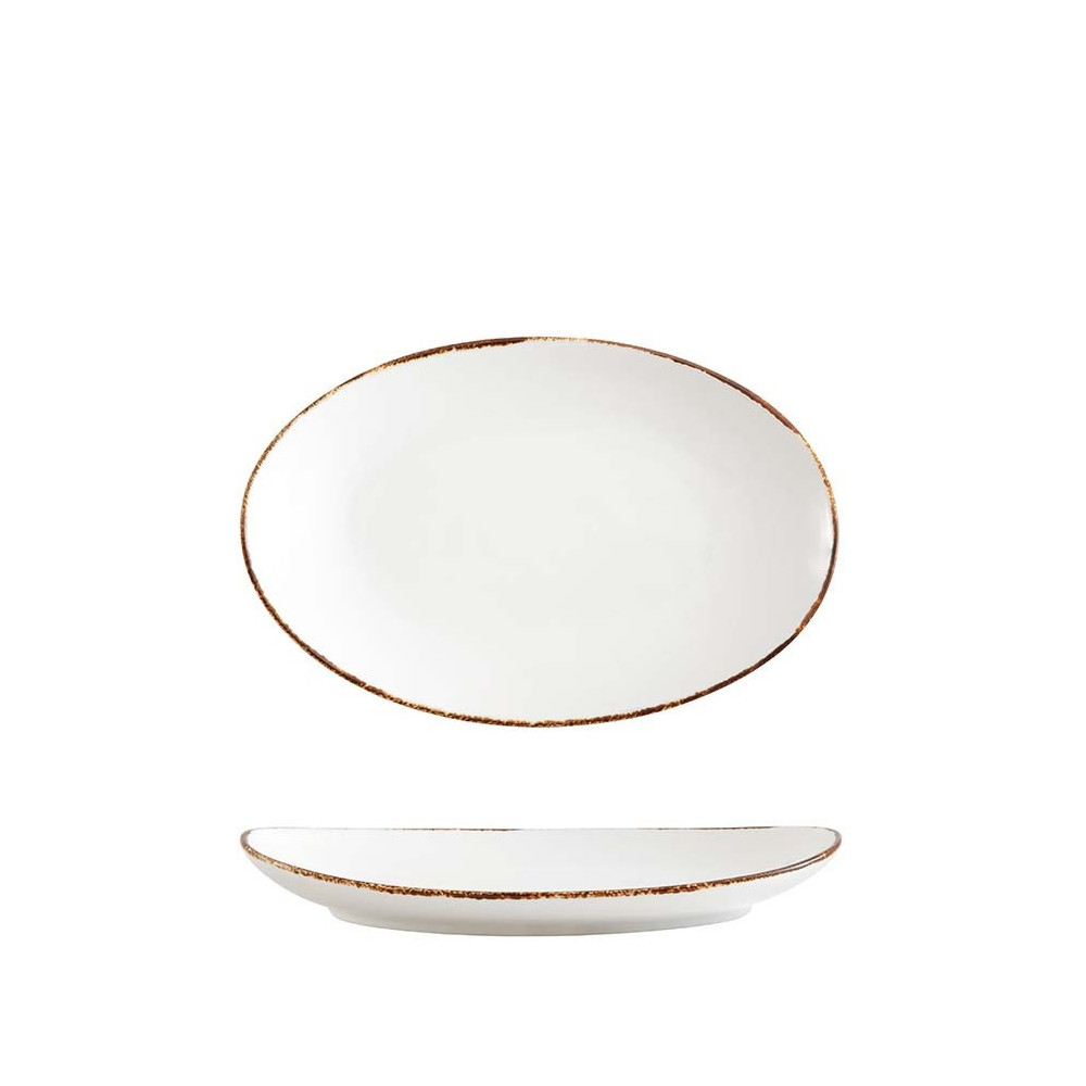 Fortessa USA Tc Spice Salt Oval Coupe Platter 12.5 x 8.5