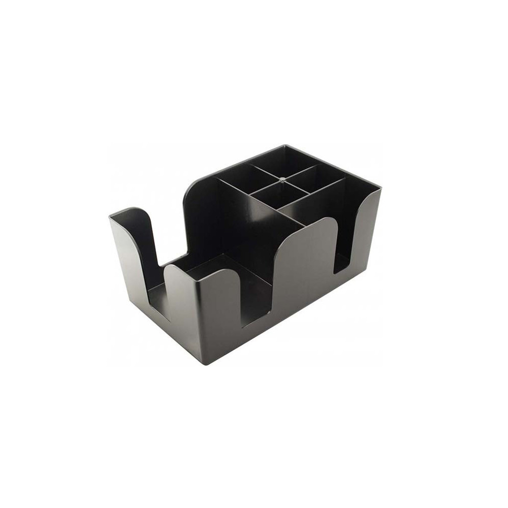 MG Barware Bar Caddy For Cocktail Equipment, Black