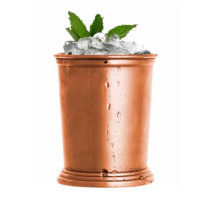 MG Barware Julep Metal Cocktail Metal Glass Copper Plated, 410 Ml