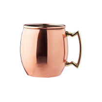 MG Barware Moscow Mule Cocktail Metal Glass Copper Plated