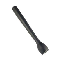 MG Barware Muddler Polypropylene With Ribber Head, Black