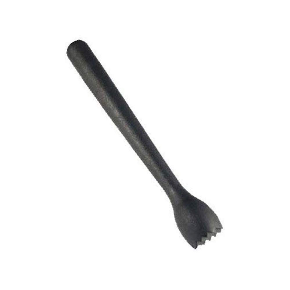 MG Barware Muddler Polypropylene With Ribber Head, Black