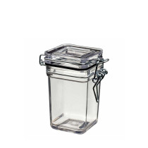 Solia France Square Kilner Jar 110Ml + Hinged Lid-69 x 50,7 x 85,6-Case