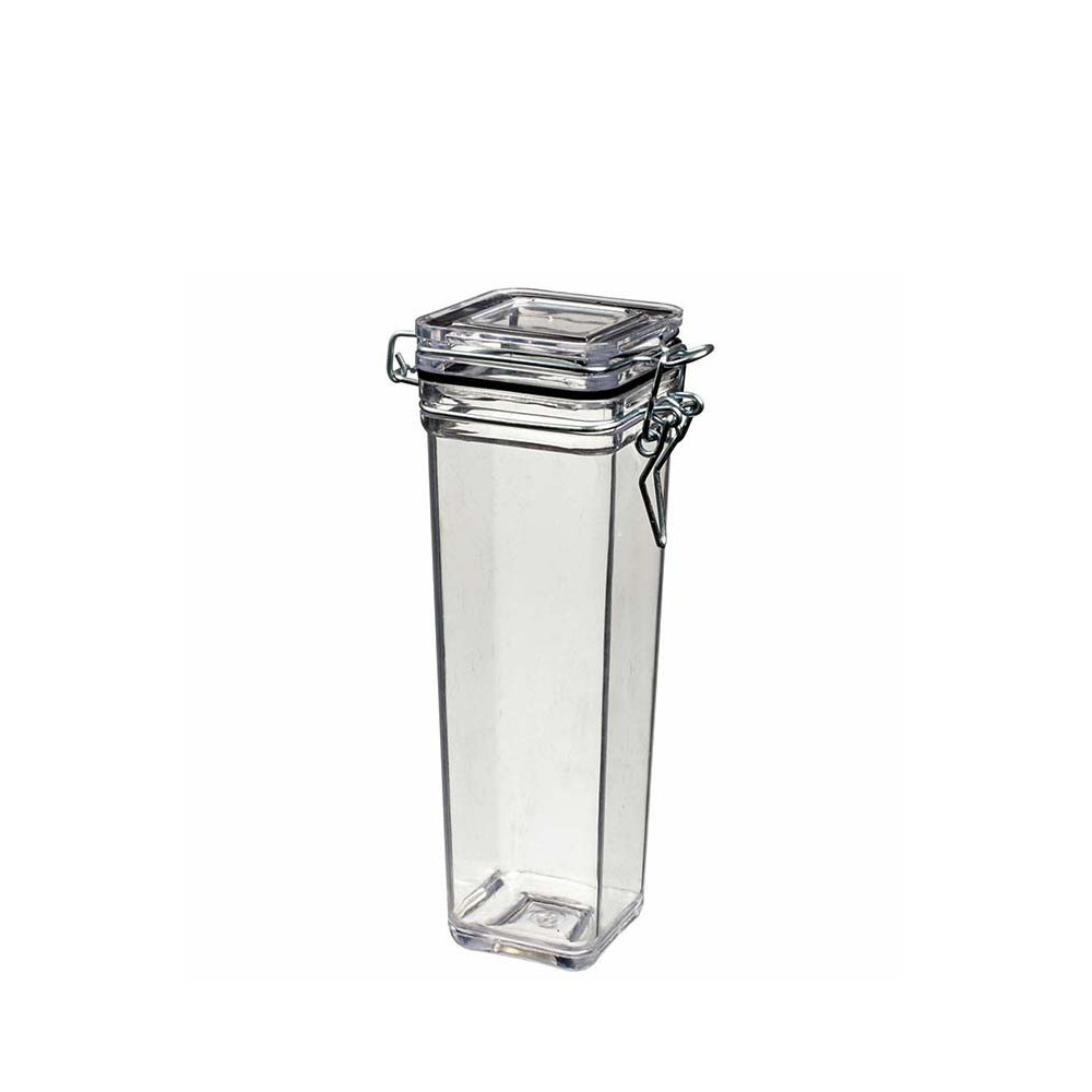 Solia France Square Kilner Jar 220Ml + Hinged Lid-69 x 50,7 x 155,6-Case Pack 96