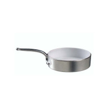 Solia France Eskoffie Frying Pan Silver/White, 5-Case Pack-240