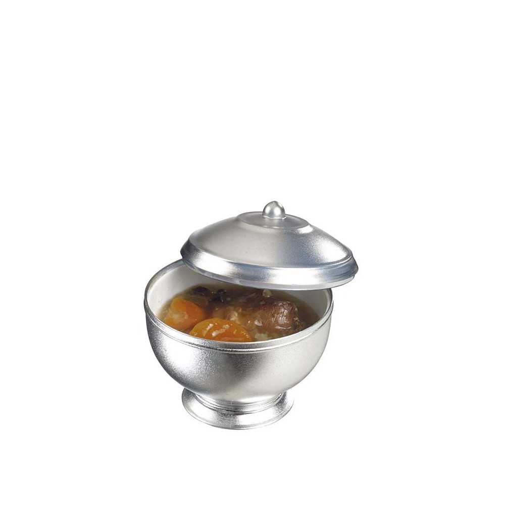 Solia France Eskoffie Tureen Silver/White, Case Pack-120