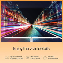 HP Series 5 23.8 Inch Full HD Monitor With Speakers, 94C36AA