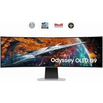 Samsung 49 Inch Odyssey QD-OLED 240 Hz G-Sync Compatible Curved Smart Gaming Monitor, LS49CG954SMXUE