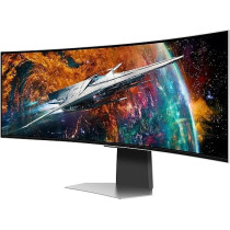 Samsung 49 Inch Odyssey QD-OLED 240 Hz G-Sync Compatible Curved Smart Gaming Monitor, LS49CG954SMXUE