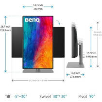 BenQ 27 Inch 4K HDR Monitor For Mac And Designers, Black