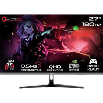 GAMEON New 2024 2K Gaming Monitor 27 inch, GOPS27QHD180IPS, QHD IPS Panel,180Hz Refresh Rate, 0.5ms Response Time, 2.1 HDMI, G-Sync and FreeSync, HDR, Console Ready
