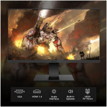KOORUI 22-Inch Full HD Monitor 1920 x 1080, 100Hz Refresh Rate, 5ms Response Time, sRGB 99% Colour Gamut, Built-in Speaker, Tilt Adjustable, VESA Compatible, HDMI and VGA, Eye Protection, Adaptive Sync
