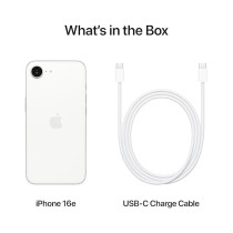 Apple iPhone 16E 5G White 128 GB, 6.1 Inch Display, UAE TRA Version
