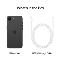 Apple iPhone 16E 5G Black 128 GB, 6.1 Inch Display, UAE TRA Version