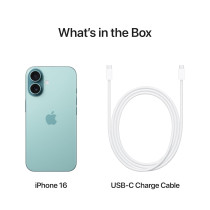 Apple iPhone 16, 5G, Teal 128 GB, 6.1 Inch Display, UAE TRA Version