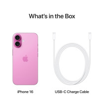 Apple iPhone 16, 5G, Pink 256 GB, 6.1 Inch Display, UAE TRA Version