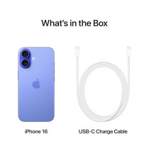 Apple iPhone 16, 5G, Ultramarine 256 GB, 6.1 Inch Display, UAE TRA Version