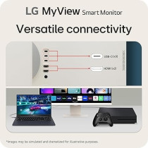 LG 32-Inch MyView 4K UHD Smart Monitor With WebOS And Built-In FHD Webcam