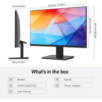Koorui 27-Inch 100Hz Refresh Rate IPS Full HD Business Monitor, Black