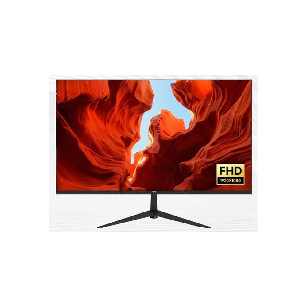 Aiwa 22 Flat Slim Monitor, 75Hz, Fhd, Hdmi, Vga 56 X 36 X 11 Cm, Black