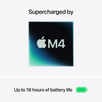 Apple 2025 MacBook Air 13inch, M4 chip, 256GB with 10core CPU and 8core GPU, 16GB Unified Memory, Midnight MW123 English 1 Year Warranty