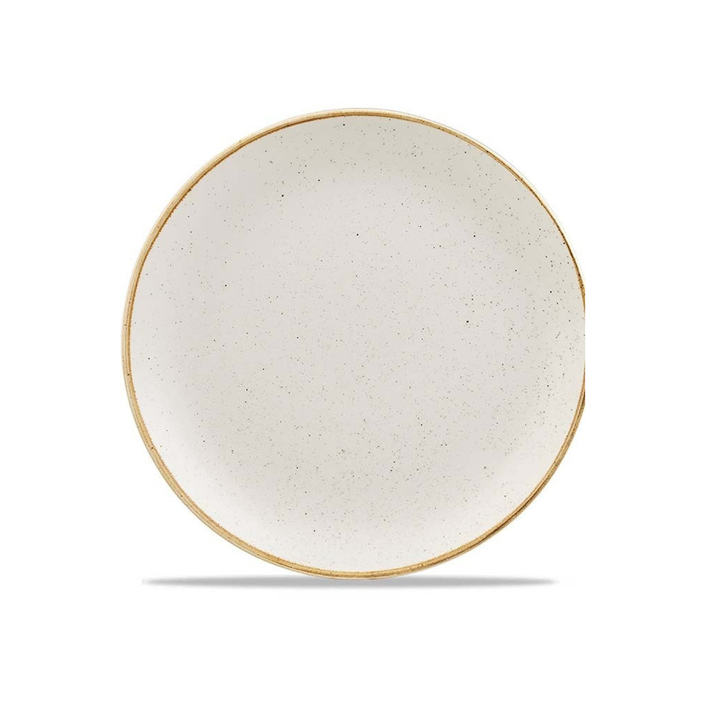 Churchill UK Stonecast Barley White Evolve Coupe Plate, 28.8 Cm