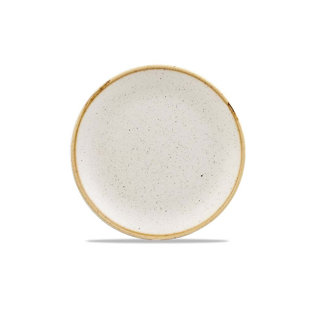 Churchill UK Stonecast Barley White Evolve Coupe Plate, 21.7 Cm