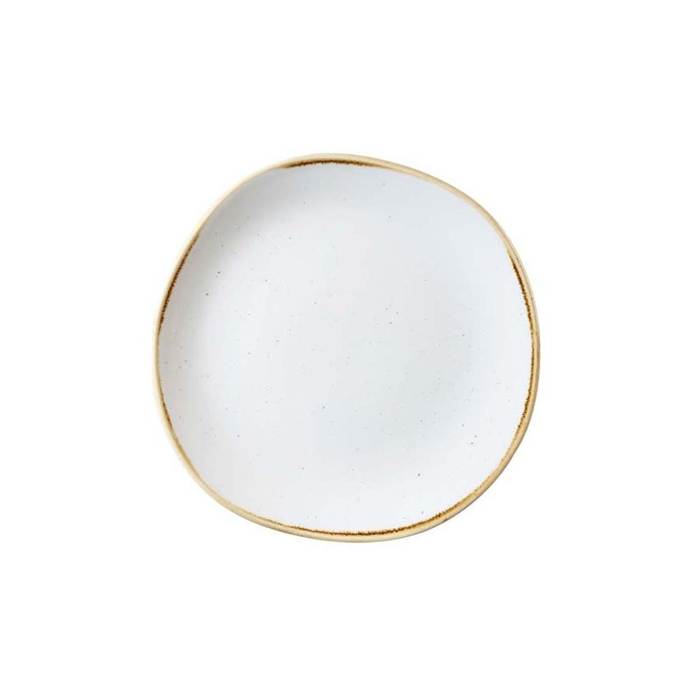 Churchill UK Stonecast Barley White Round Trace Plate, 21 Cm