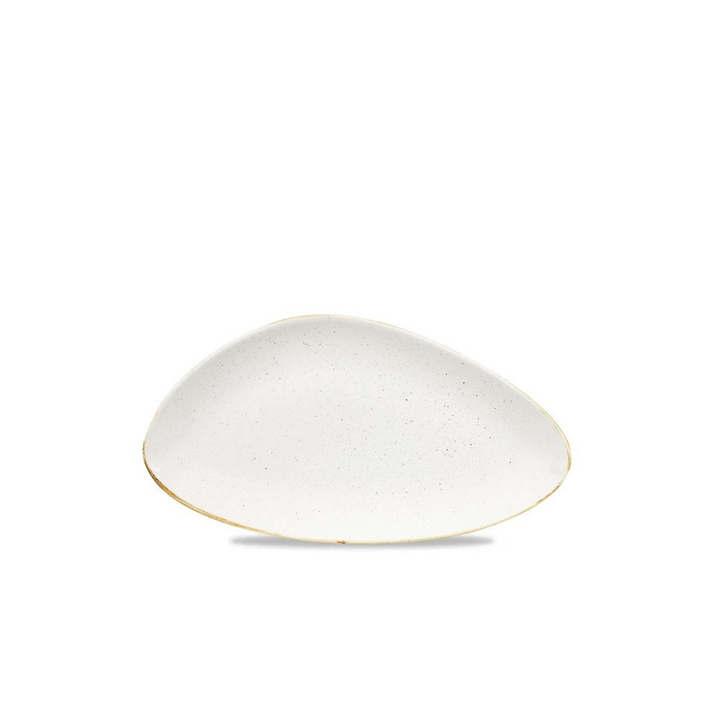 Churchill UK Stonecast Barley White Triangle Chefs Plate, 35.5