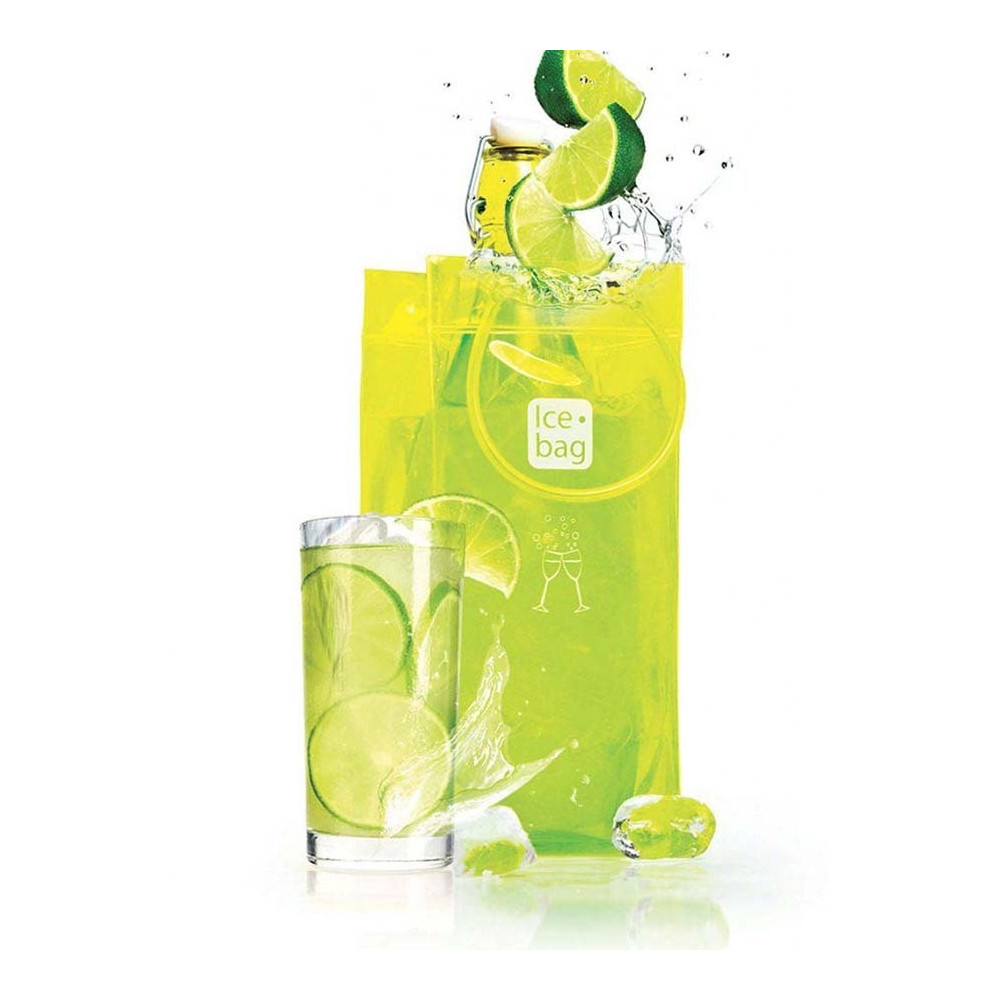 Ice Bag Basic Yellow 11+11 x 25.5 Cm/6