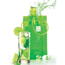 Ice Bag Basic Acid Green 11+11 x 25.5 Cm/6