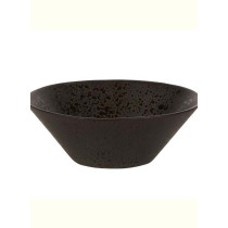 Stylepoint Netherlands Q Authentic Stone Black Stone Bowl, 16.5 Cm
