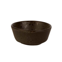 Stylepoint Netherlands Q Authentic Stone Black Sauce Bowl, 8 Cm