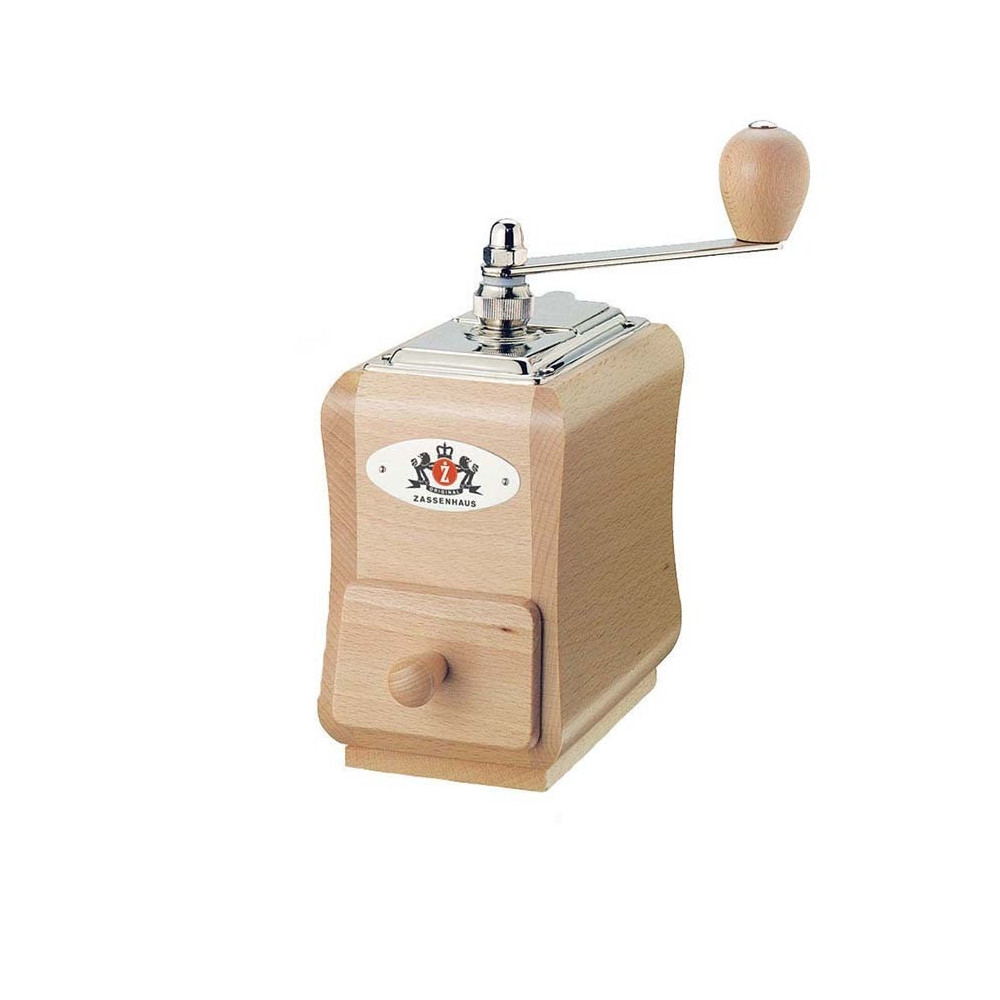 Zassenhaus Coffee Grinder / Mill Wood, Bin Capacity 30 G