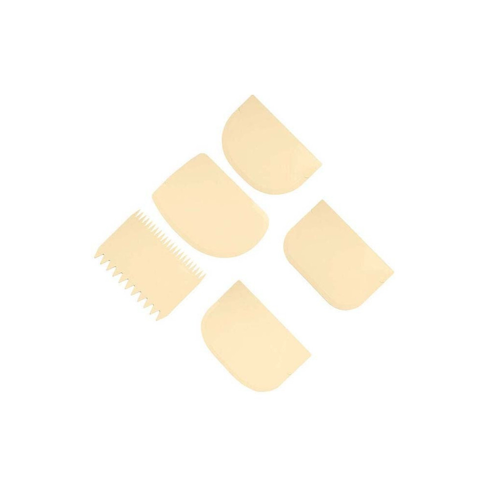 Eurochef Set Of 4 Scrapers + 1 Comb