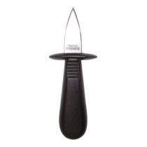 Eurochef Oyster Knife With Guard, Black