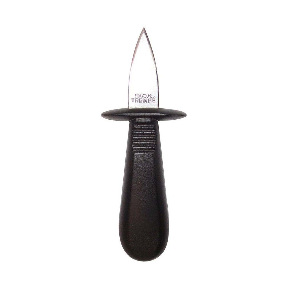 Eurochef Oyster Knife With Guard, Black