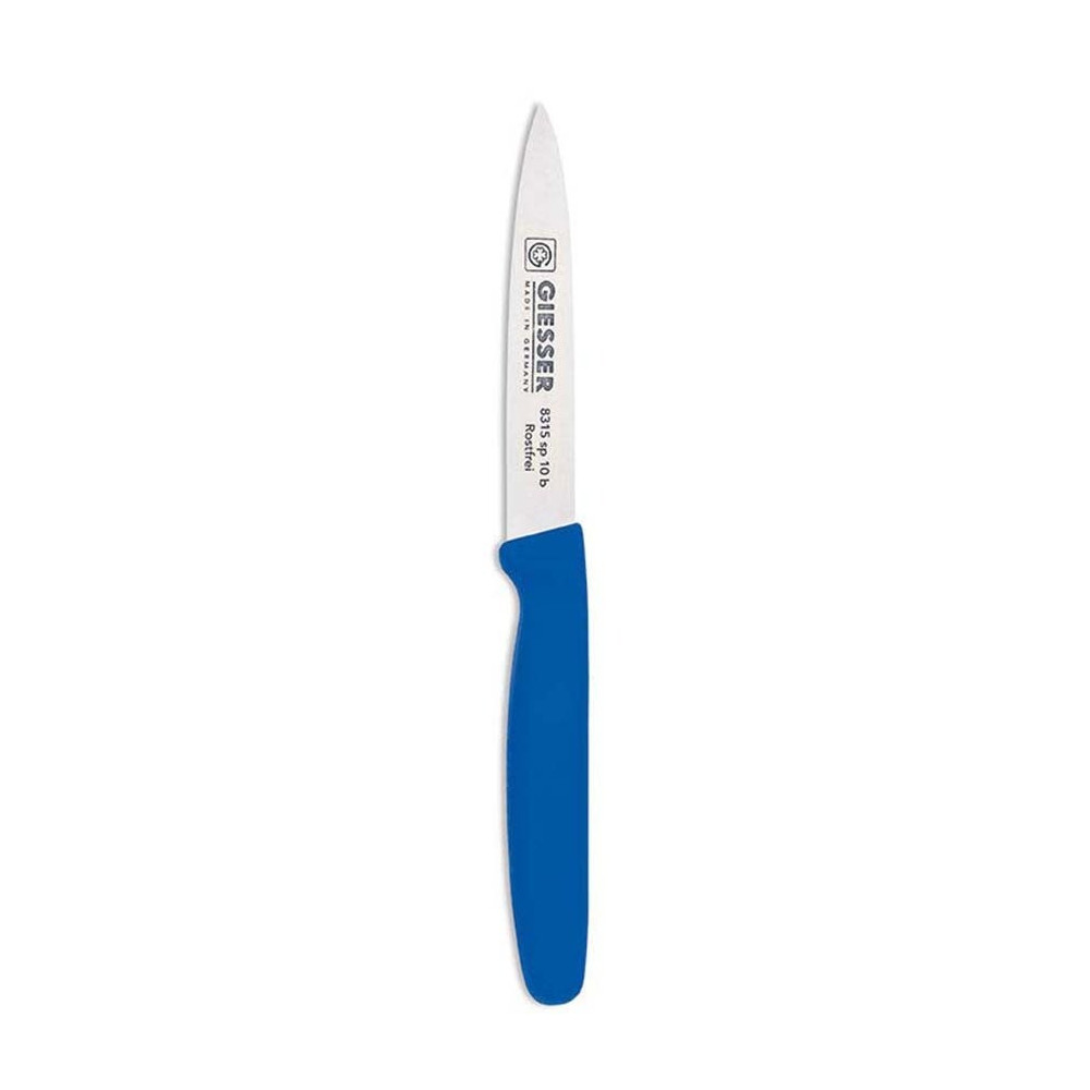Giesser Miesser Paring Knife 10 Cm Blue Handle